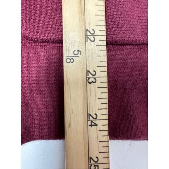 Tommy Hilfiger Men’s Cardigan Sweater Size SP Burgundy Cotton Button Up - Picture 9 of 13